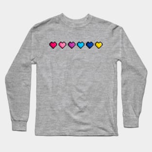 Pride Pixel Hearts Long Sleeve T-Shirt